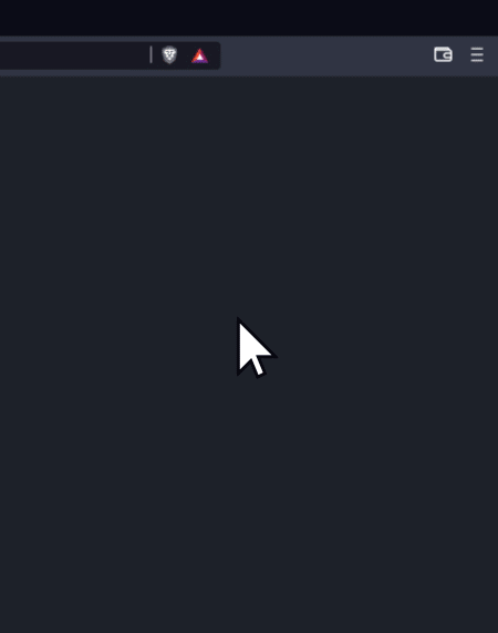 Initiating a Swap in the Brave Wallet