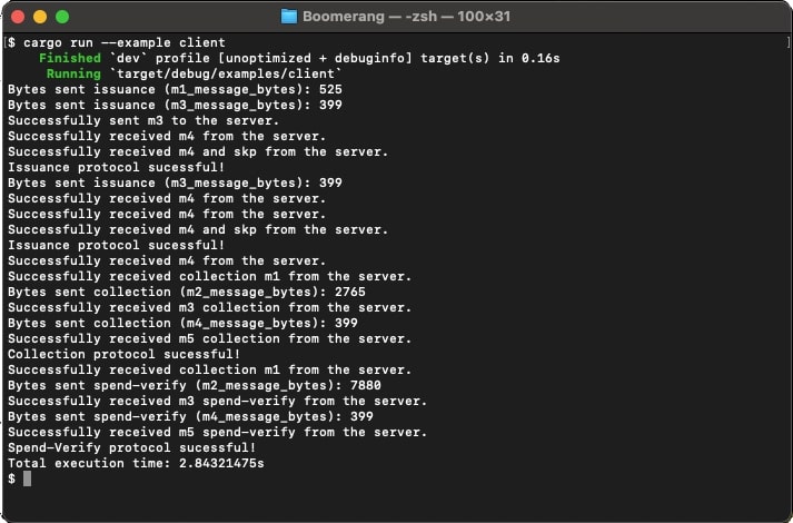 A screenshot of a terminal