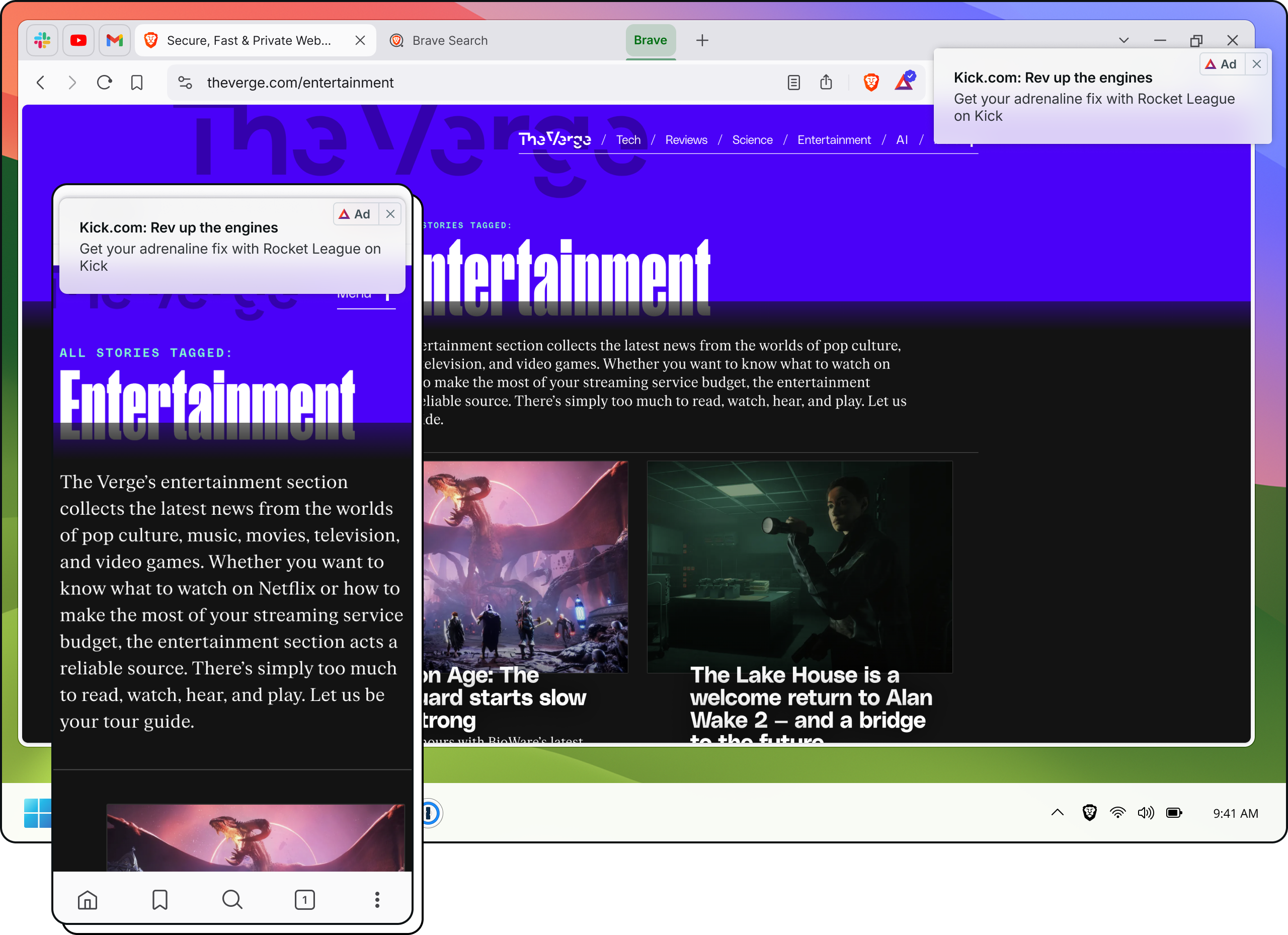 Brave Search results page